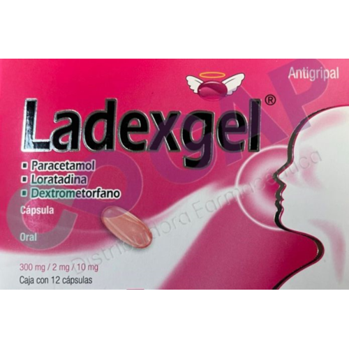 GE PARACE/DEXTRO/LORATA LADEXGEL PROGE 300/10/2MG 12 CAPSULAS