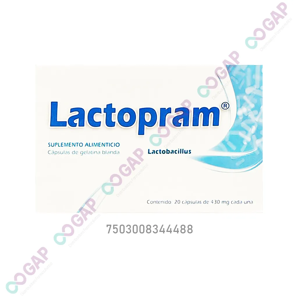 LACTOPRAM C/20 CAPSULAS 430 MG