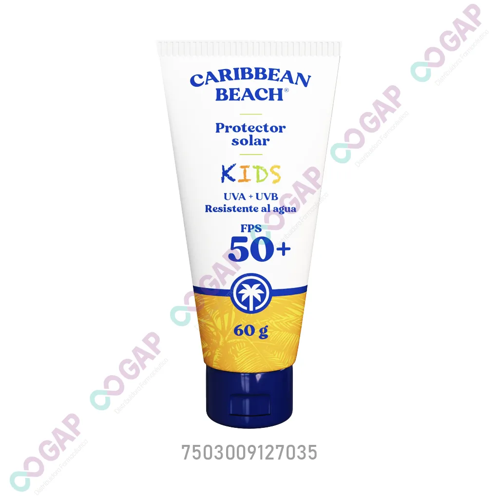 BLOQUEADOR SOLAR KIDS CARIBBEAN BEACH FPS50+ 60 G