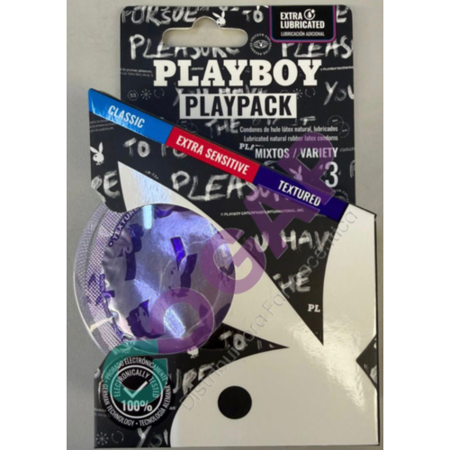 PLAYBOY MIX CLASICO/EXTRA SENSITIVE/ TEXTDO BLISTER C/3 CONDONES