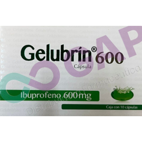 GE IBUPROFENO GELUBRIN 600 MG 10 CAPSULAS
