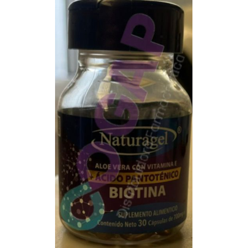 BIOTINA/ALOE/VIT E+AC PANTOTENICO C/30 CAP NARURAGEL 700MG