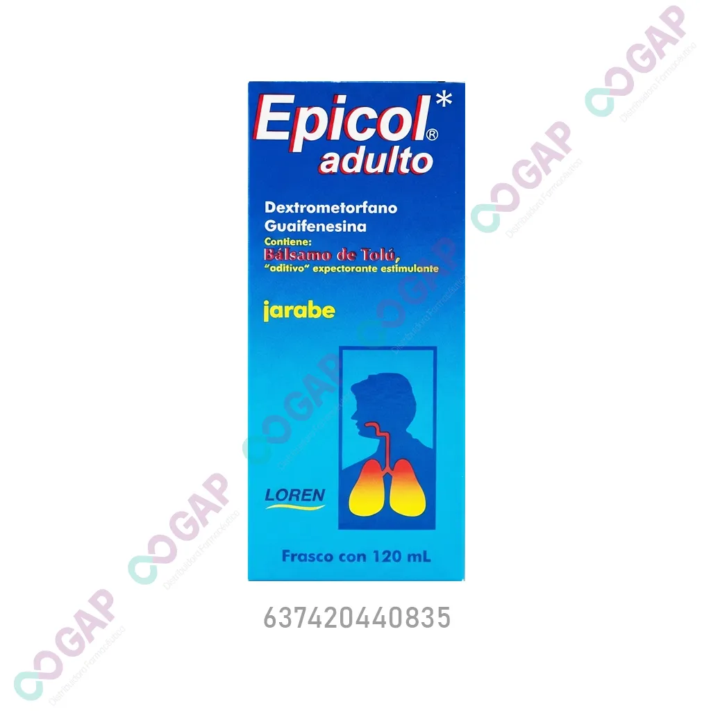 GE DEXTROME/GUAIFENE CON BALSAMO DE TOLU EPICOL ADULTO JBE 120 ML