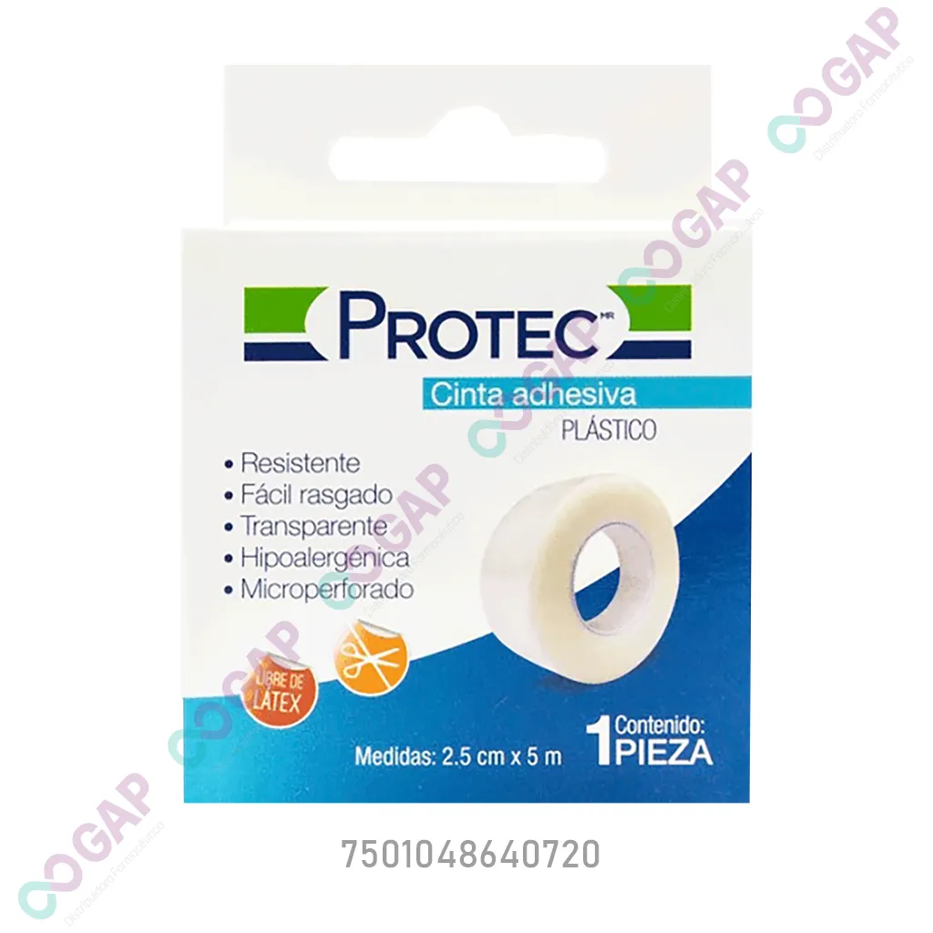 CINTA ADHESIVA PROTEC 2.5CMX5M 1 PZA