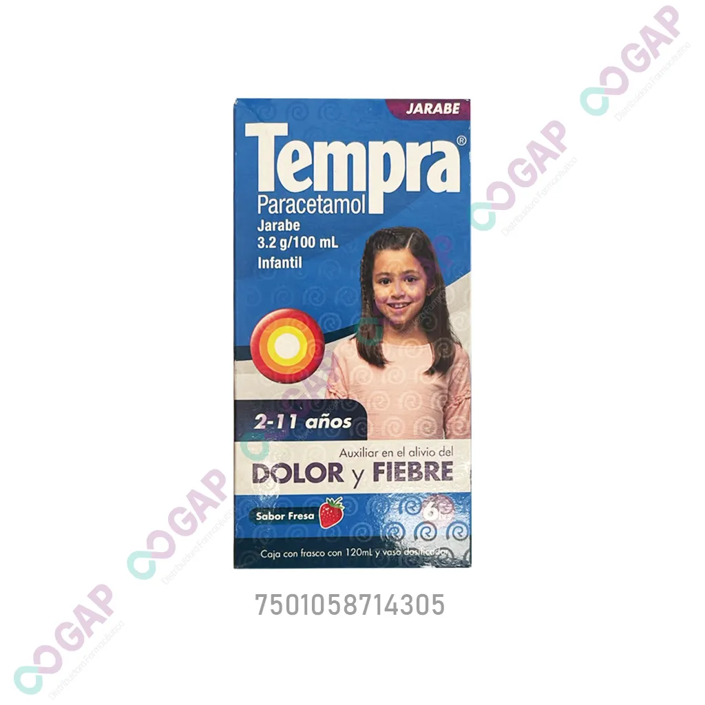 TEMPRA JBE INF FRESA 3.2G/100ML 120 ML