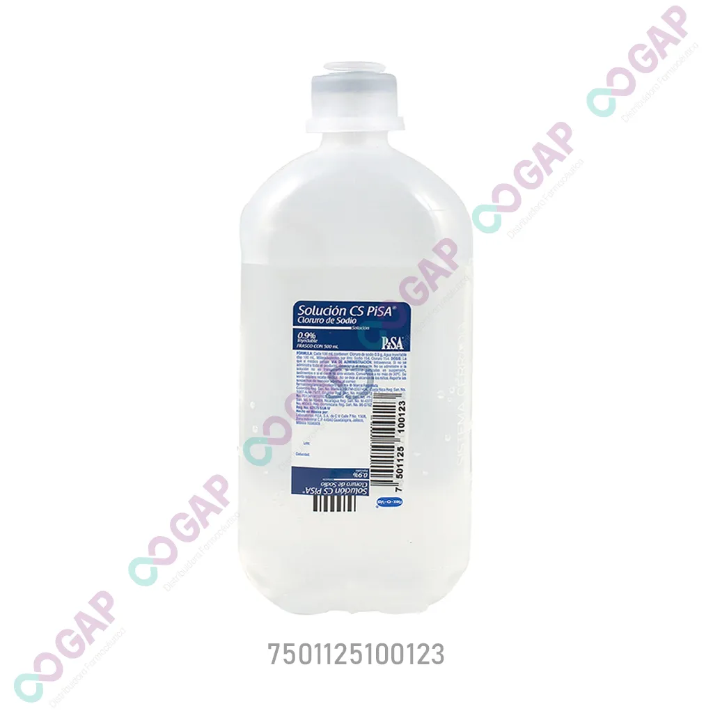 CLORURO DE SODIO 0.9% PISA 500 ML