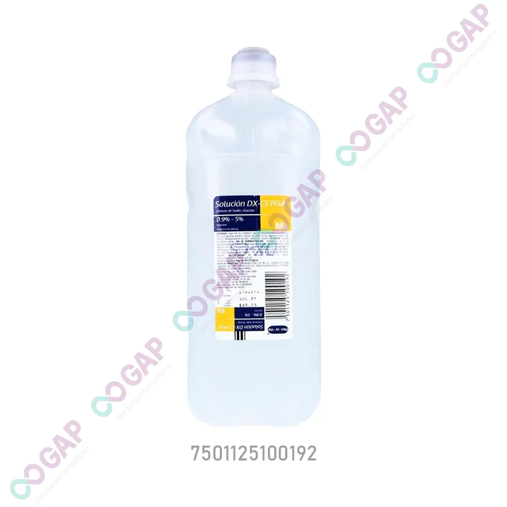 CLORURO DE SODIO-GLUCOSA DX-CS 0.9%-5% FCO 1000 ML