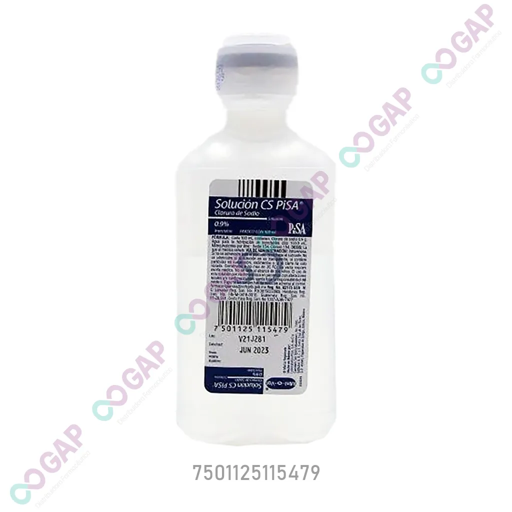 CLORURO DE SODIO PISA 0.9% SOL FCO 100 ML