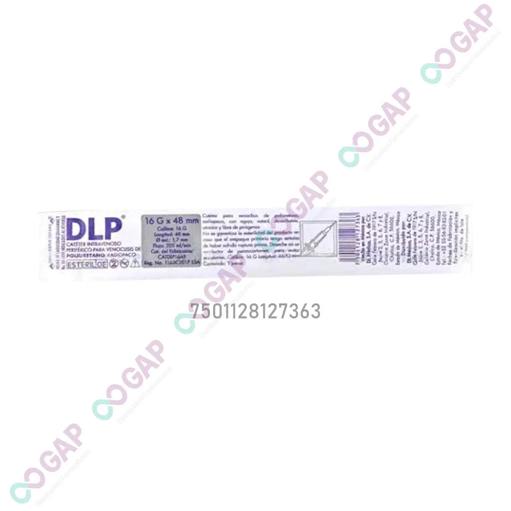 CATETER DLP 16GX48MM GRIS