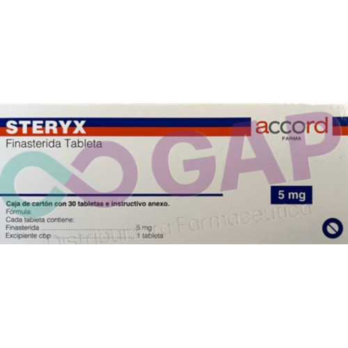 GE FINASTERIDA STERYX 5 MG 30 TABLETAS