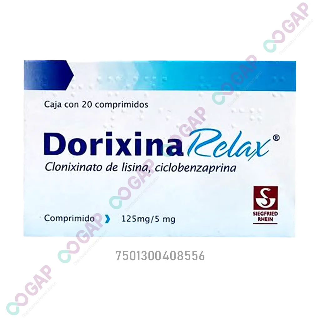 DORIXINA RELAX 125/5MG 20 COM
