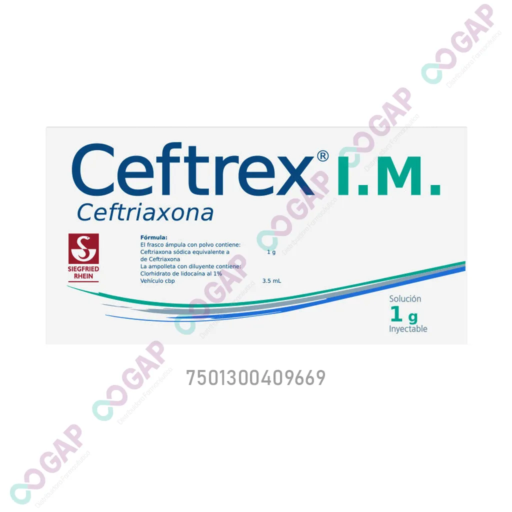 CEFTREX IM 1 G 3.5 ML INY