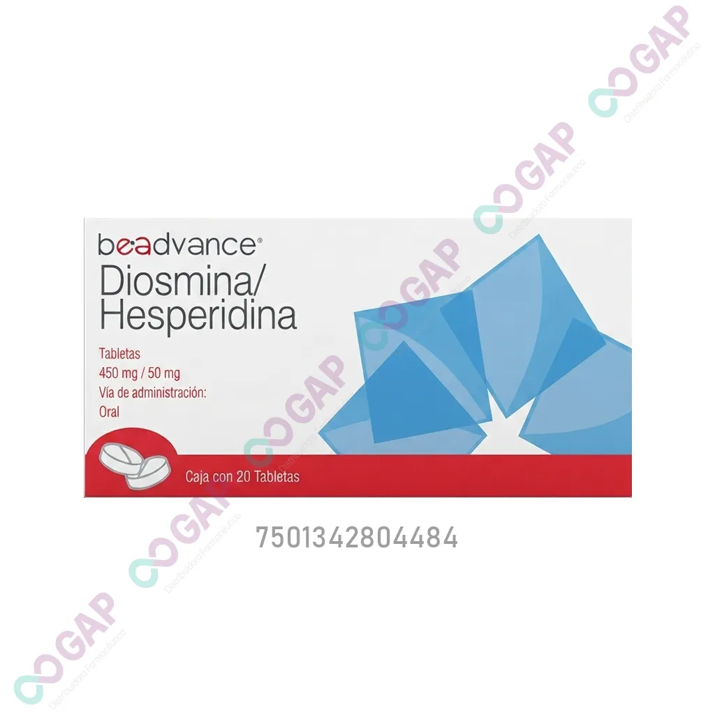 GE DIOSMINA/HESPERIDINA 450/50MG 20 TABLETAS BEADVANCE