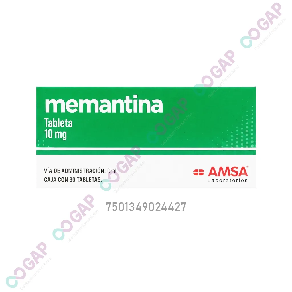 GE MEMANTINA AMSA 10 MG 30 TABLETAS