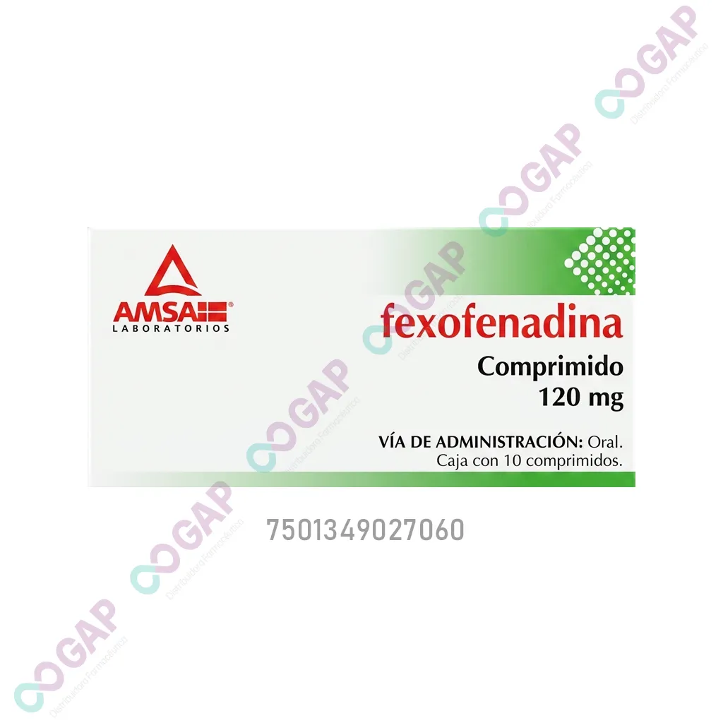 GE FEXOFENADINA 120 MG 10 COMP AMSA