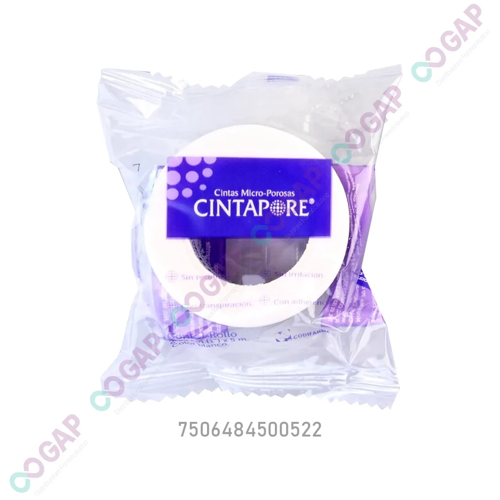CINTA MICROPORE BLANCO 2.5CMx 5M CINTAPORE PZA