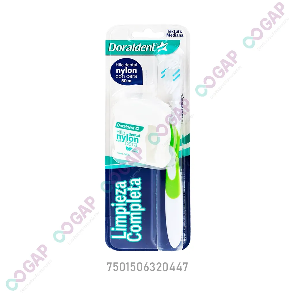 CEPILLO+HILO DENTAL DORALDENT BLISTER 1 PZA