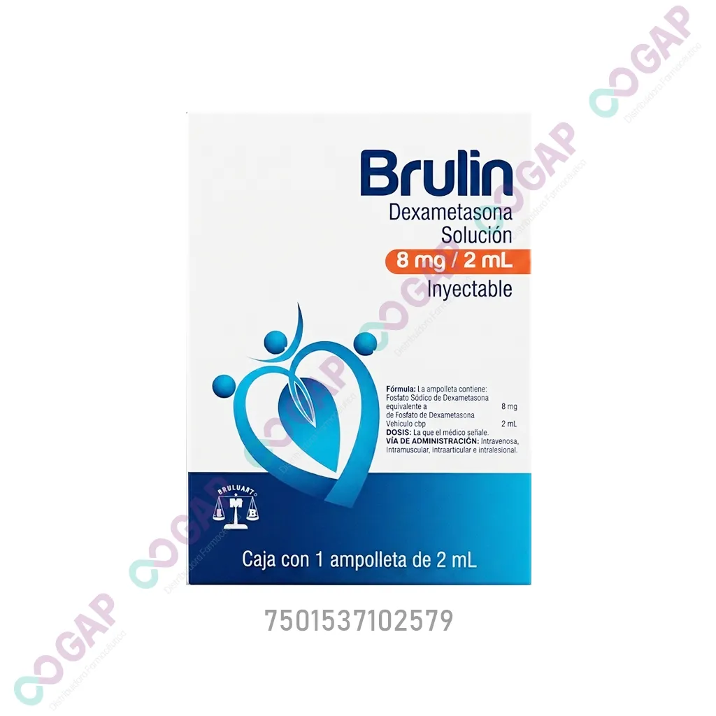 GE DEXAMETASONA BRULIN SOL INY 8MG/2ML CAJA 1 AMP
