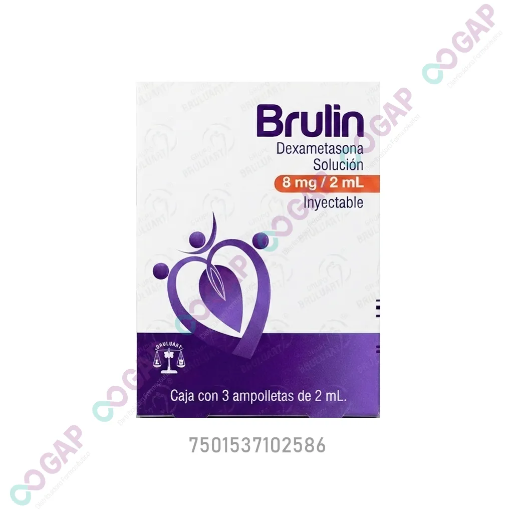 GE DEXAMETASONA BRULIN SOL INY 8MG/2ML CAJA C/3 AMP