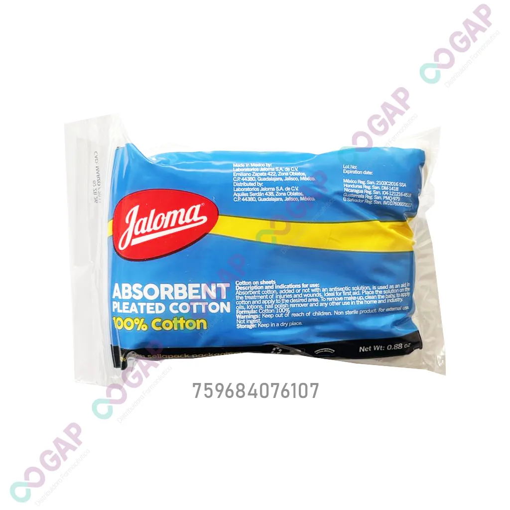 ALGODON PLISADO JALOMA BOLSA C/25 G