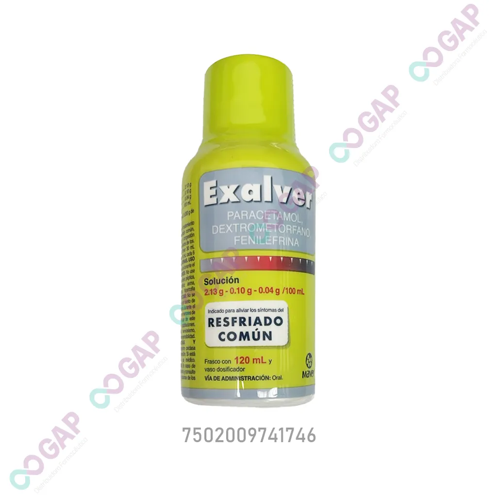 GE PARACE/FENILE/DEXTROME EXALVER SOLUCION 120 ML