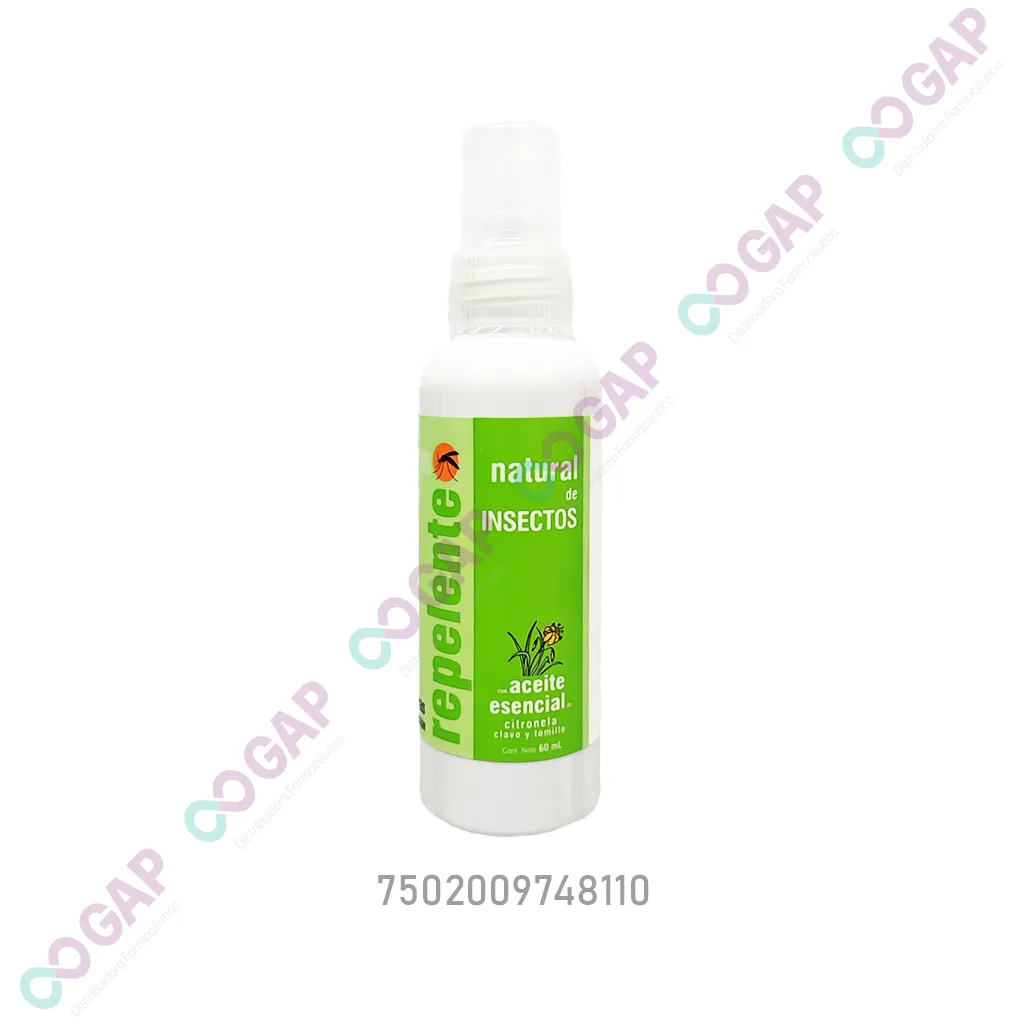 REPELENTE NATURAL DE INSECTOS FCO 60 ML