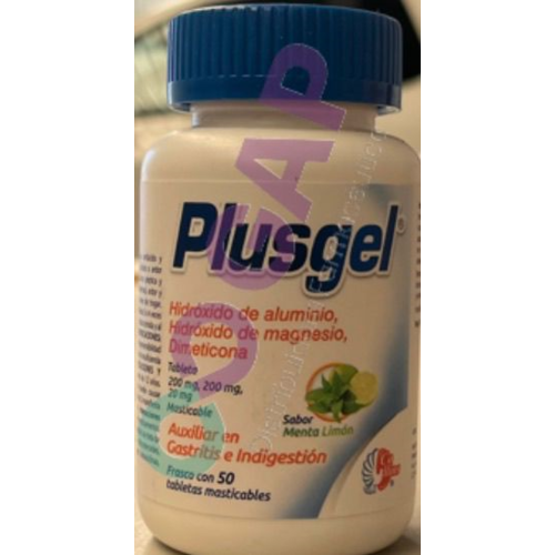 GE ALUMI/MAGNES/DIMETI PLUS GEL TABLETAS FCO 50 TAB MASTICABLES