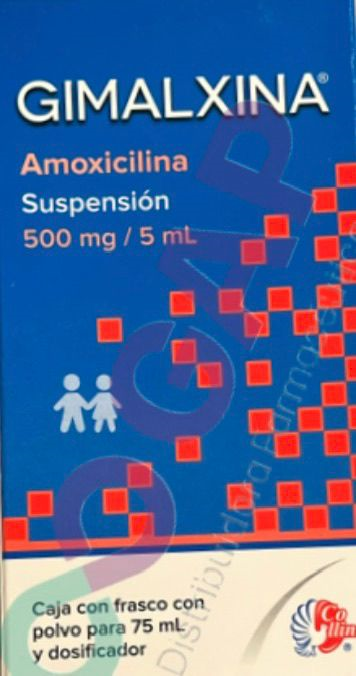 GE AMOXICILINA GIMALXINA SUSP 500 MG FCO 75 ML