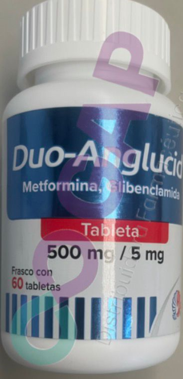 GE METFORMI/GLIBENCLA DUO-ANGLUCID 500/5 MG 60 TABLETAS
