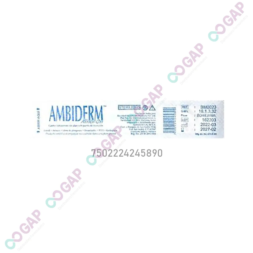 AMBIO-ON CATETER IV COLOR VERDE 18Gx32mm c/1PZA
