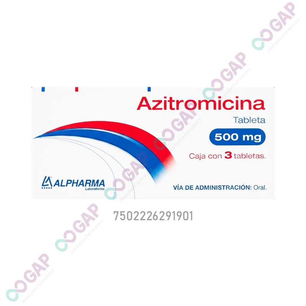 GE AZITROMICINA ALPHARMA 500 MG 3 TABLETAS