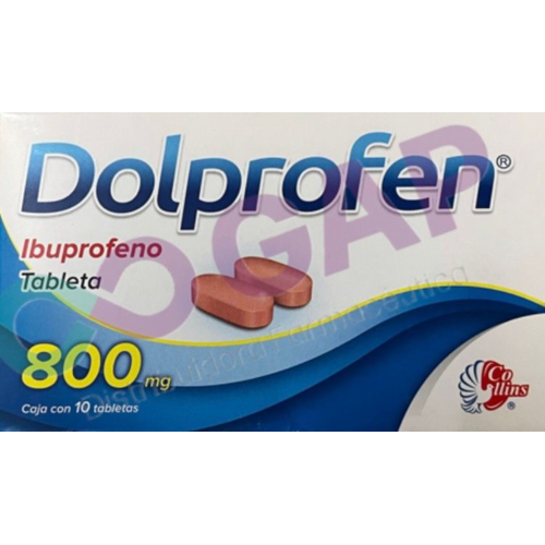 GE IBUPROFENO DOLPROFEN 800 MG 10 TABLETAS
