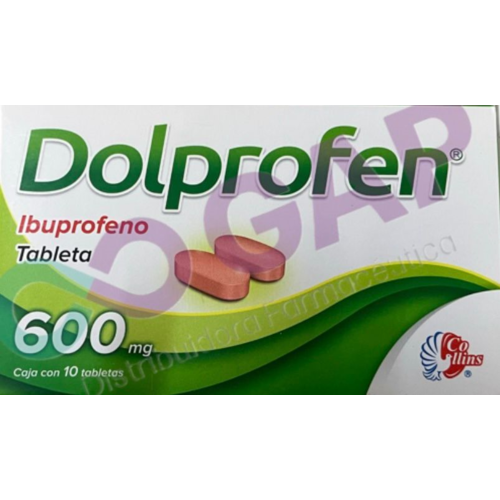GE IBUPROFENO DOLPROFEN 600 MG 10 TABLETAS