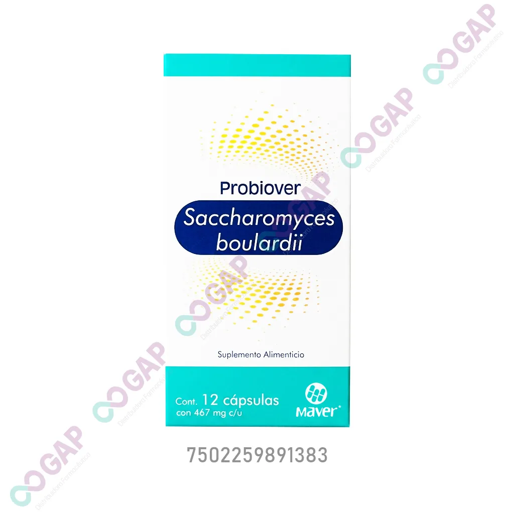 GE PROBIOTICOS PROBIOVER 200 MG 12 CAPSULAS