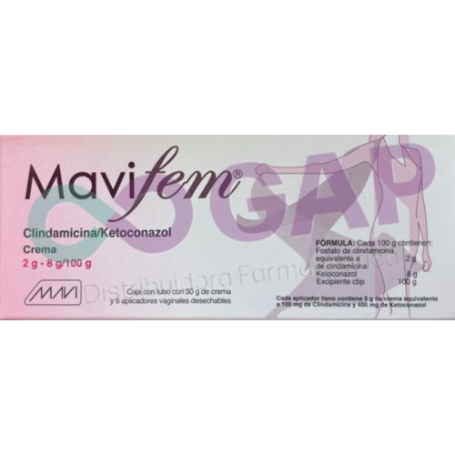 GE CLINDAMICINA/KETOCONAZOL MAVIFEM 2/8/100G CREMA VAGINAL