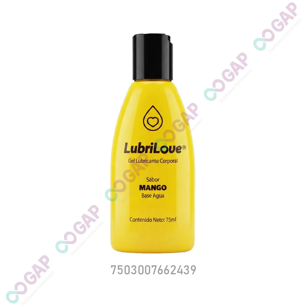 LUBRICANTE LUBRILOVE 75 ML GEL SABOR MANGO
