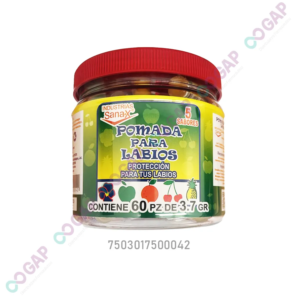 POMADA PARA LABIOS VITROLERO SANAX C/60 PZAS