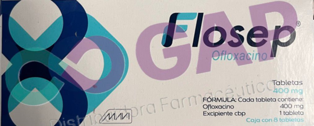 GE OFLOXACINO FLOSEP 400 MG 8 TABLETAS