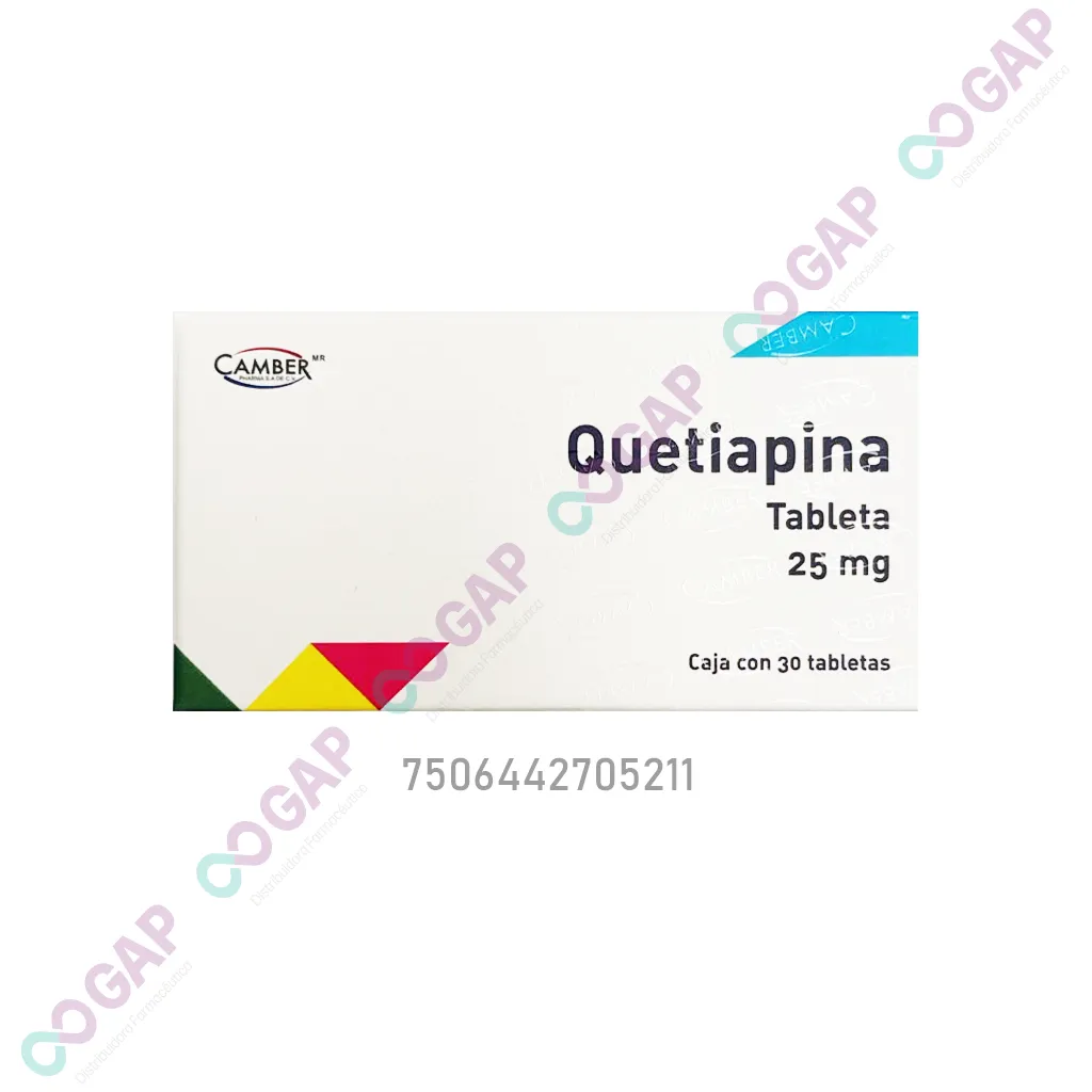 GE QUETIAPINA 25MG C/30 CAMBER