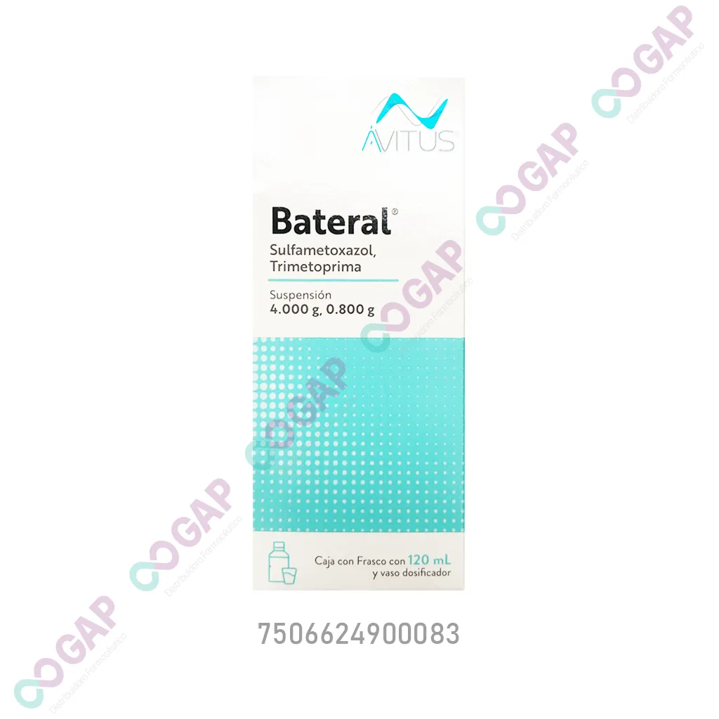 GE TRIMETROPRIMA/SULFAMETOXAZOL BATERAL SUSP Fco. 120 ML. 4.000-0.800 G/100 ML.