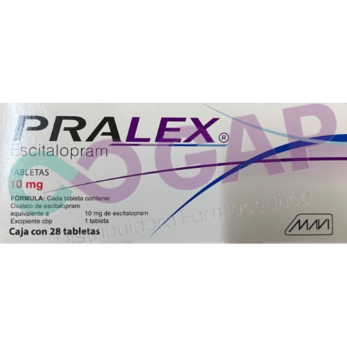 GE ESCITALOPRAM PRALEX 10 MG 28 TABLETAS