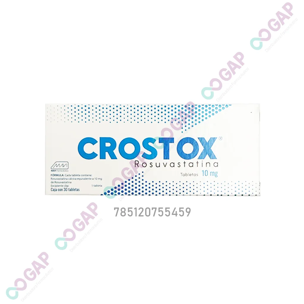 GE ROSUVASTATINA 10 MG CROSTOX C/30 TBS