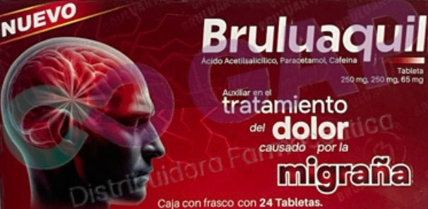 GE AC/ACETIL/PARACETAMOL/CAFEINA 250/250/65MG C/24 TAB BRULUAQUIL