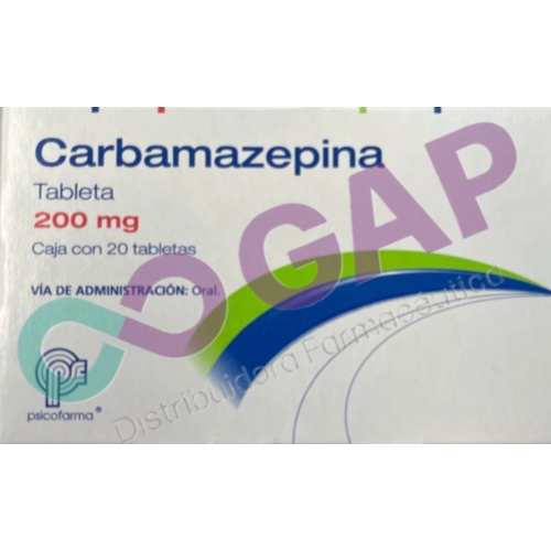 GE CARBAMAZEPINA PSICORFARMA 200 MG 20 TABLETAS