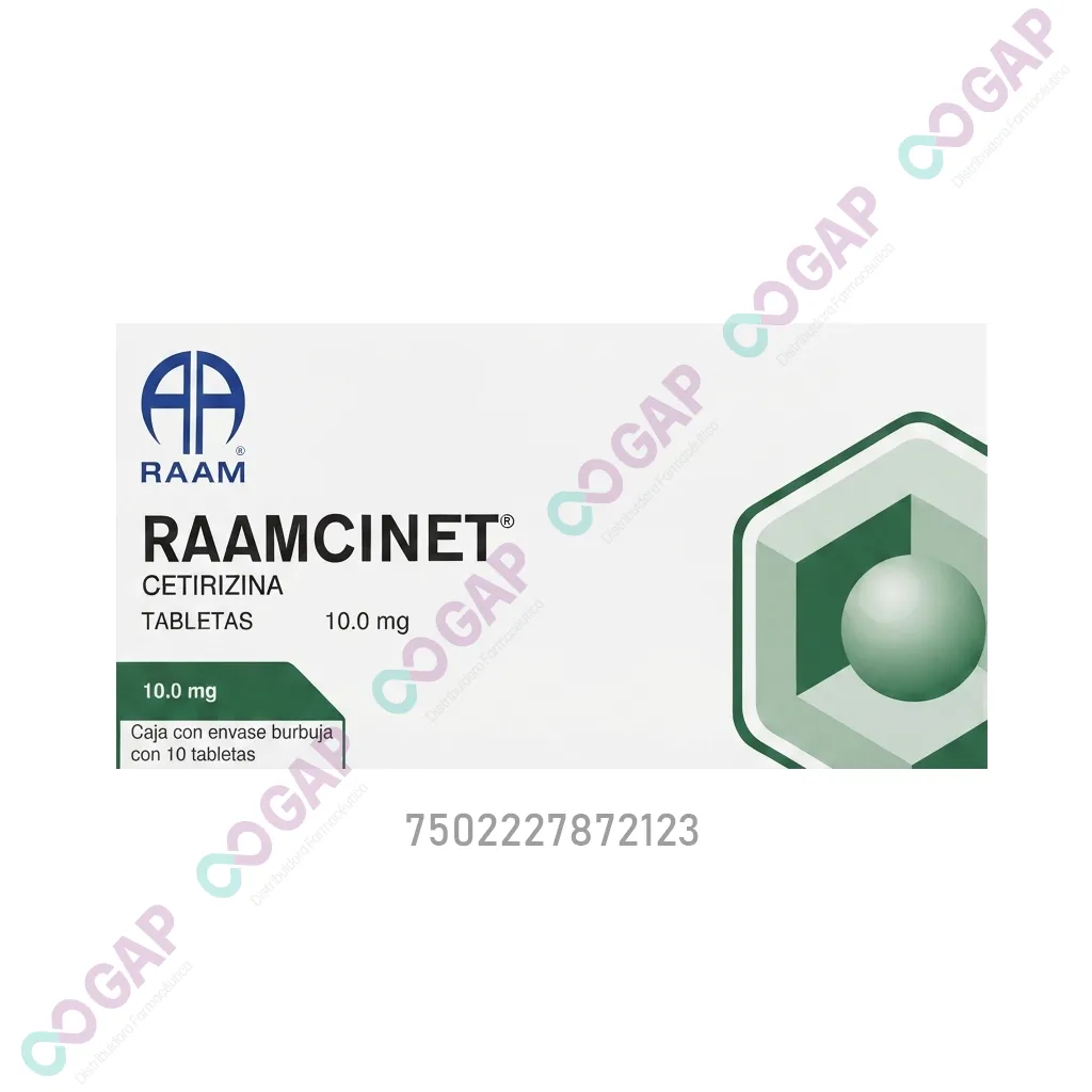 GE CETIRIZINA 10 MG C/10 TAB RAAMCINET
