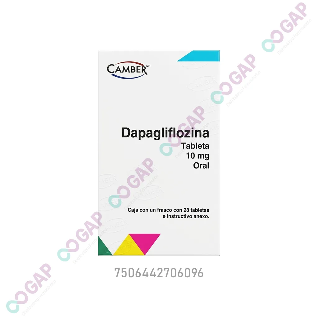 GE DAPAGLIFLOZINA CAMBER 10 MG 28 TABLETAS