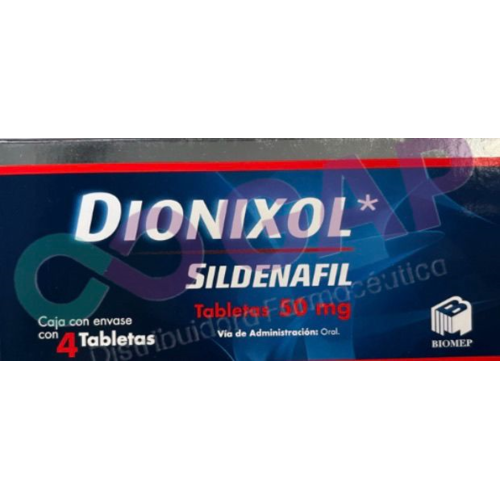 GE SILDENAFIL DIONIXOL 50 MG 4 TABLETAS