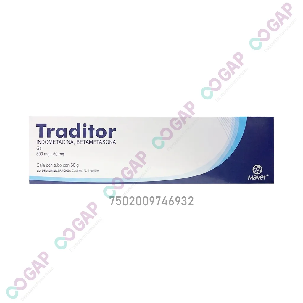 GE INDOMETACINA/BETAMETASONA 500MG/50MG 60G GEL TRADITOR