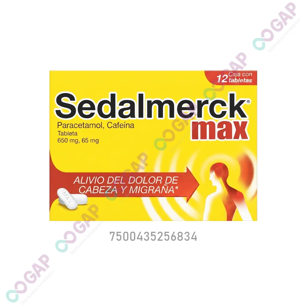 SEDALMERCK MAX 650MG/65MG C/12 TAB