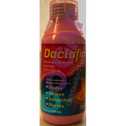 GE SUBSALICILATO DE BISMUTO DACLAFIN SUSP 120 ML